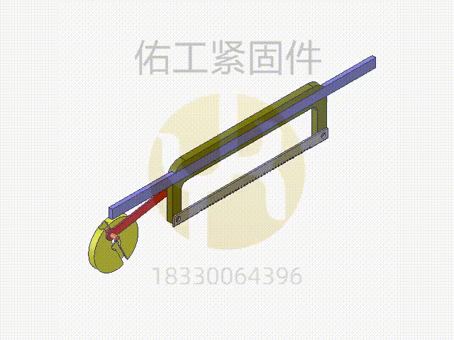 1708666266929149.gif 圖219 弓鋸床主運(yùn)動(dòng)機(jī)構(gòu).gif